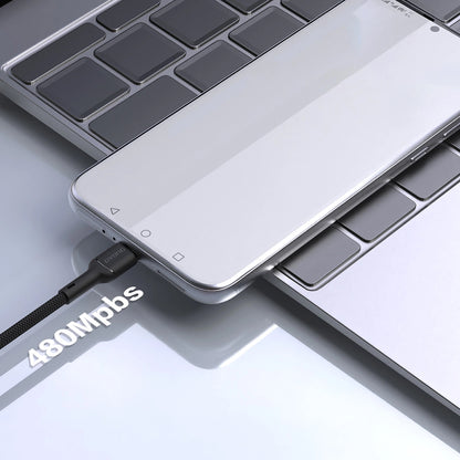 USB-A to USB-C Dudao L9T Data and Charging Cable, 100W, 1m, Black