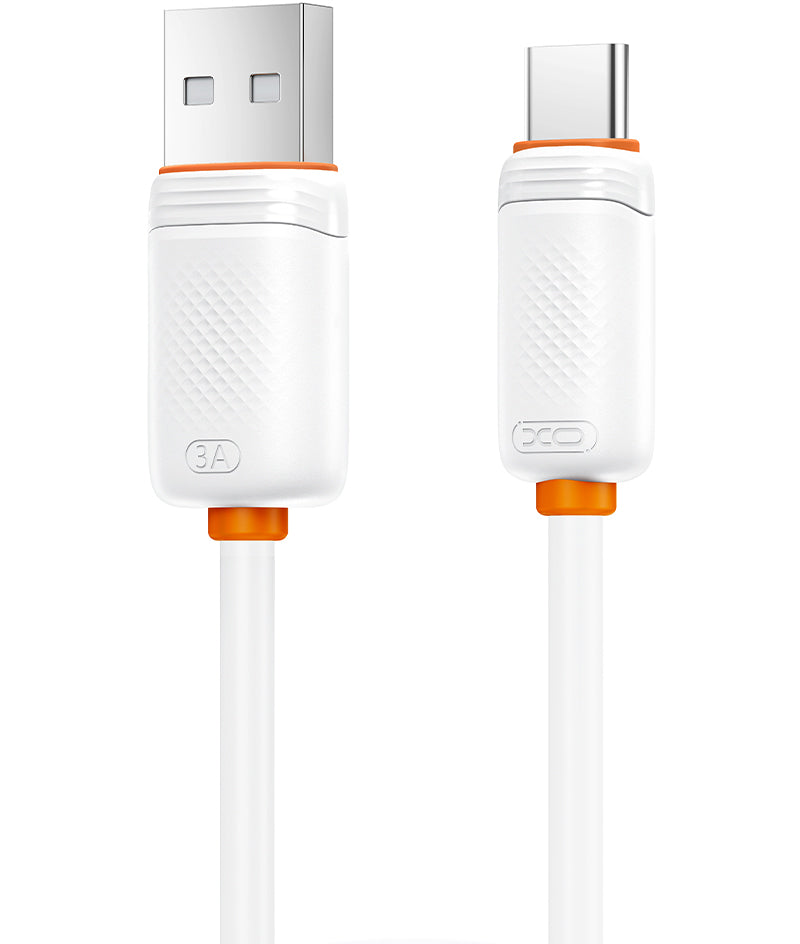 USB-A to USB-C Data and Charging Cable XO Design NB302, 18W, 1m, White
