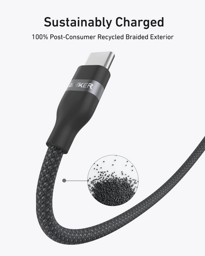 USB-C Data and Charging Cable - USB-C Anker, 240W, 1.8m, Black A82E2H12