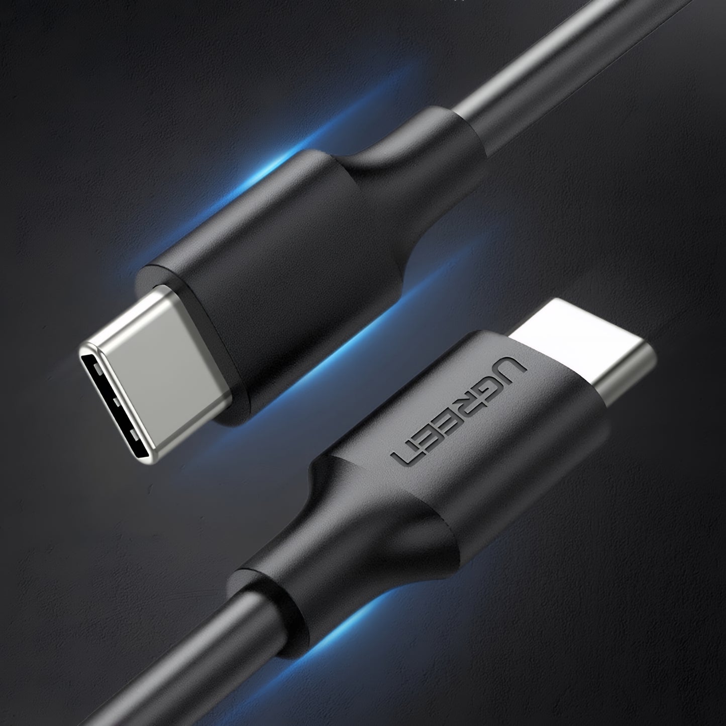 USB-C Data and Charging Cable - USB-C UGREEN US286, 60W, 3m, Black