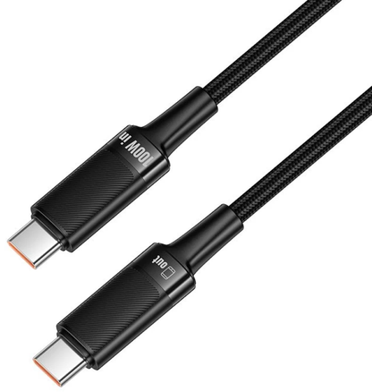 USB-C Data and Charging Cable - USB-C HOCO U153 Extreme, 100W, 1.2m, Black