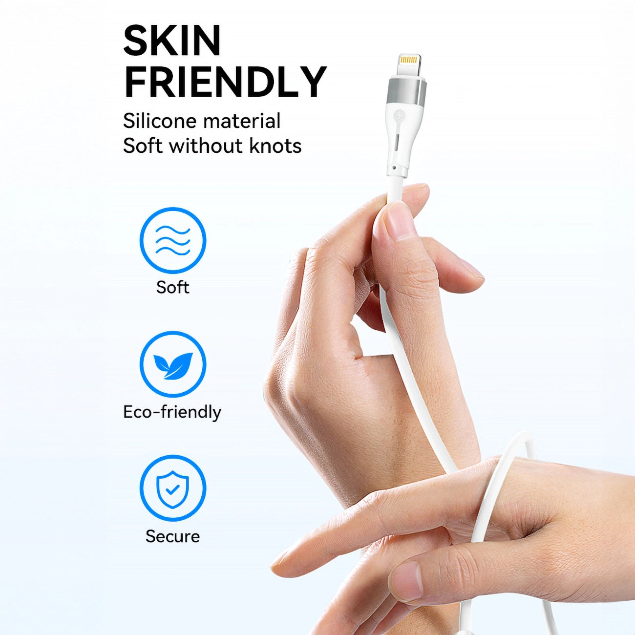 USB-C to Lightning Data and Charging Cable WZK WSTCL1, 27W, 1m, White