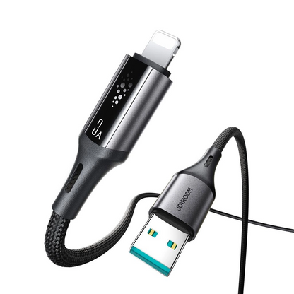 USB-A to Lightning Data and Charging Cable Joyroom S-A60 StarTalk, 18W, 1.2m, Black