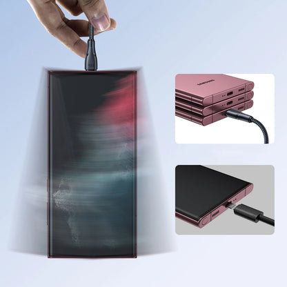 USB-C Data and Charging Cable - USB-C Joyroom S-A11, 60W, 0.25m, Black