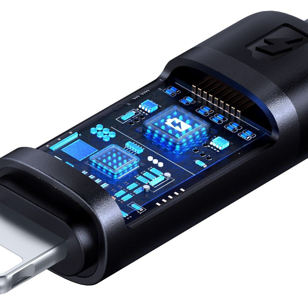 USB-A to Lightning McDodo CA-5000 Bat Display Data and Charging Cable, 18W, 1.2m, Black