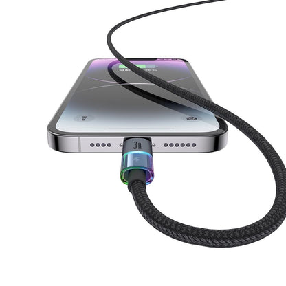 USB-A to Lightning McDodo CA-8170 Colorful Data and Charging Cable, 18W, 1.2m, Black