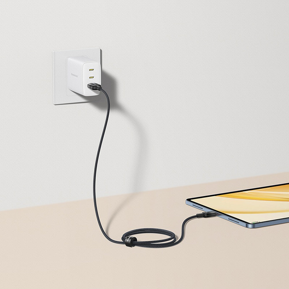 Baseus Discolor USB-A to USB-C Data and Charging Cable, 100W, 1m, Silver E0420803