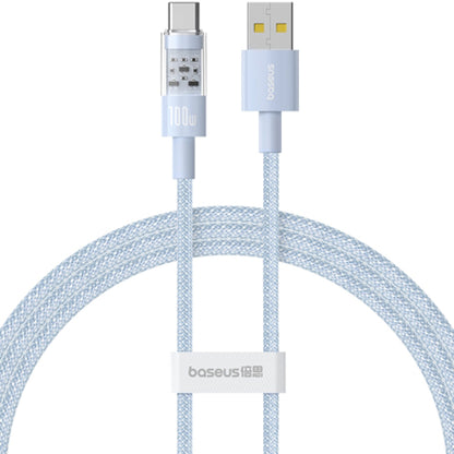 USB-A to USB-C Baseus Gem Data and Charging Cable, 100W, 2m, Blue P10373002311-01