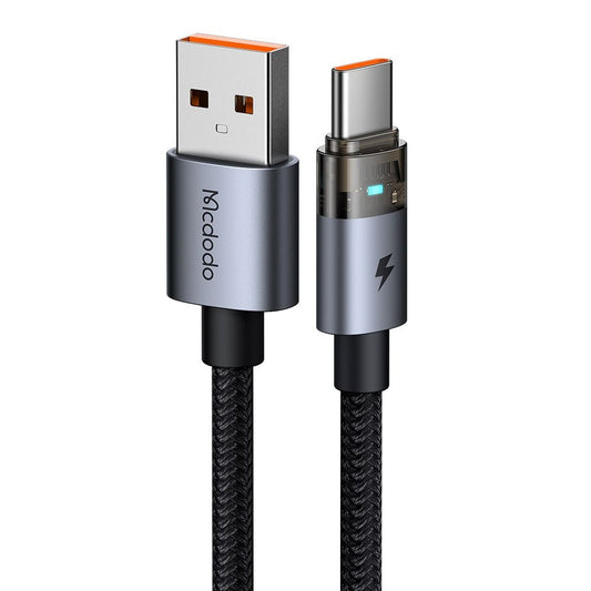 USB-A to USB-C Data and Charging Cable McDodo CA-6890, 66W, 1.2m, Black