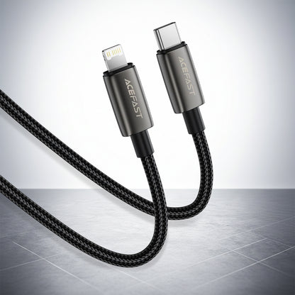 USB-C to Lightning Data and Charging Cable Acefast C23-01, 30W, 1.2m, Black