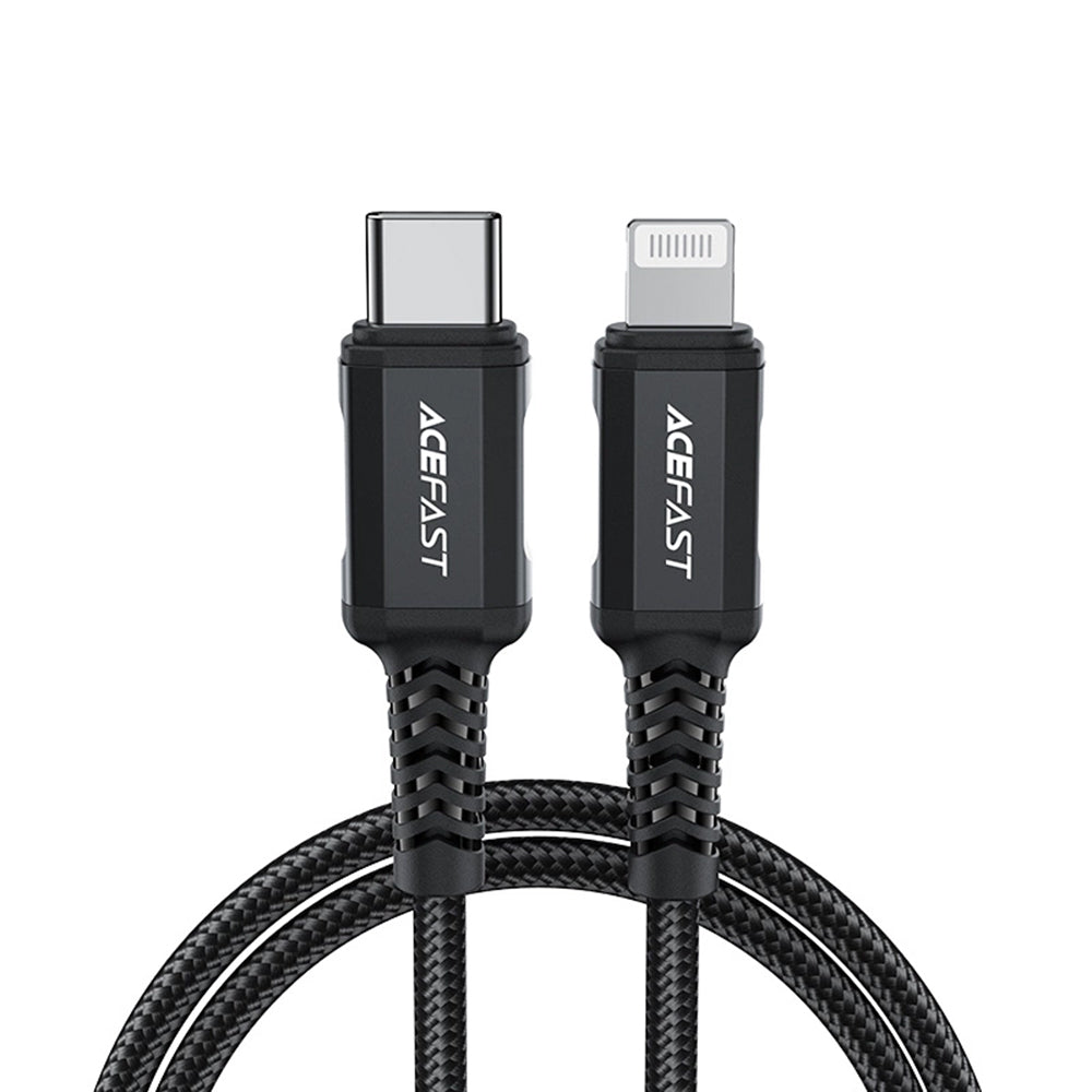 USB-C to Lightning Data and Charging Cable Acefast C4-01, 30W, 1.8m, Black