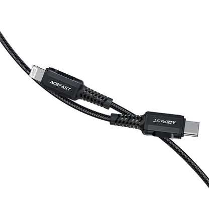USB-C to Lightning Data and Charging Cable Acefast C4-01, 30W, 1.8m, Black