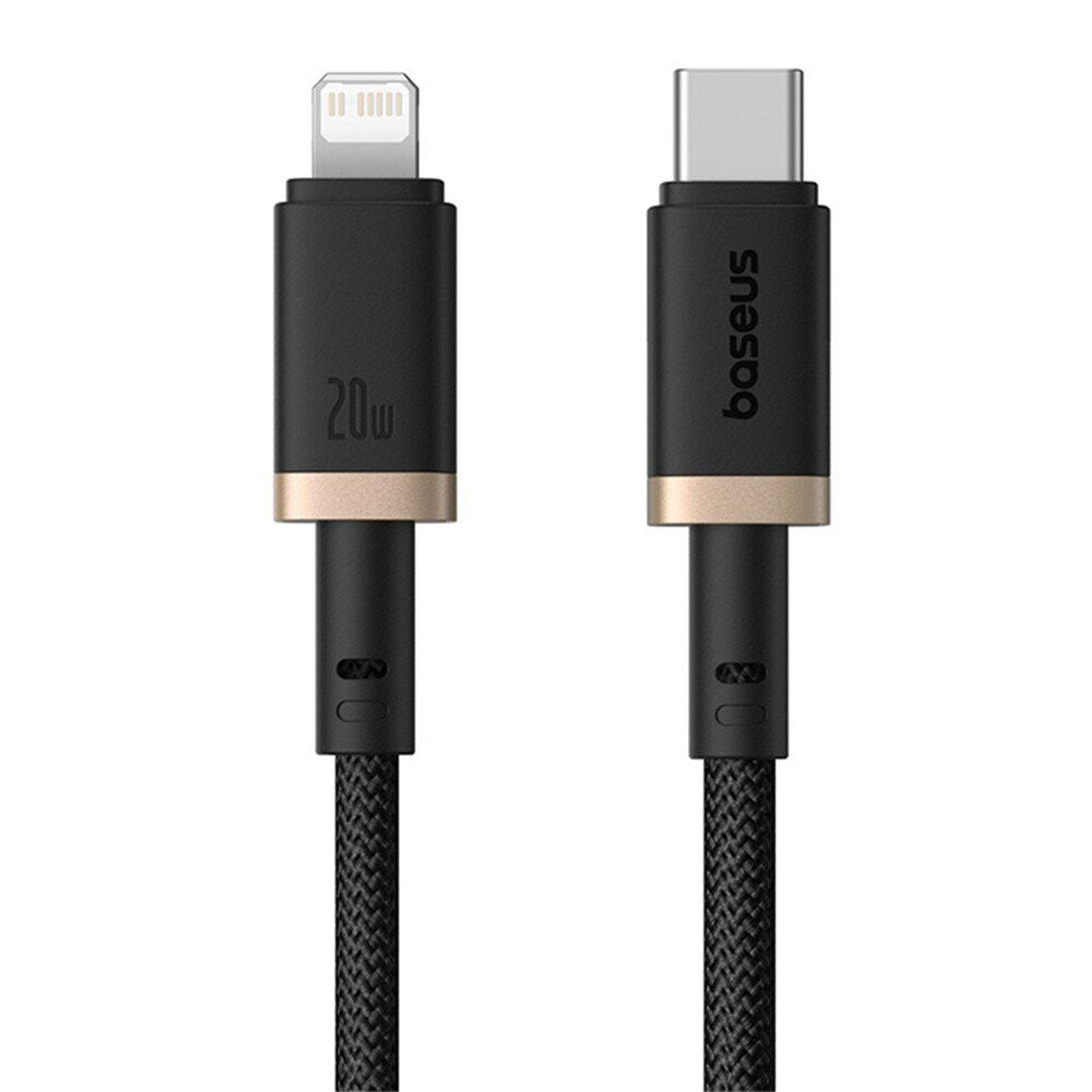 USB-C to Lightning Data and Charging Cable Baseus Dura Series, 20W, 1m, Black Gold P10377800U01-03