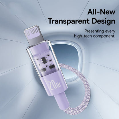 USB-C to Lightning Baseus Gem Data and Charging Cable, 20W, 2m, Purple P10373001511-01