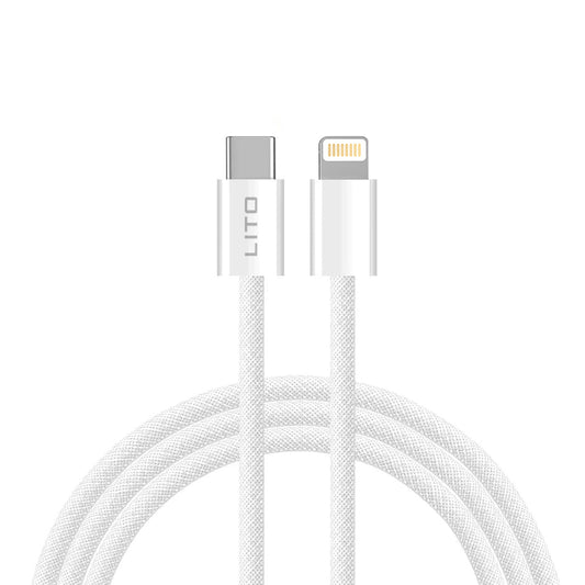 USB-C to Lightning Data and Charging Cable Lito LD04CL, 27W, 2m, White