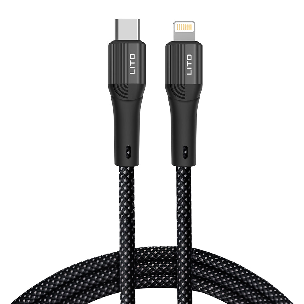 USB-C to Lightning Data and Charging Cable Lito LD14CL, 30W, 1m, Black