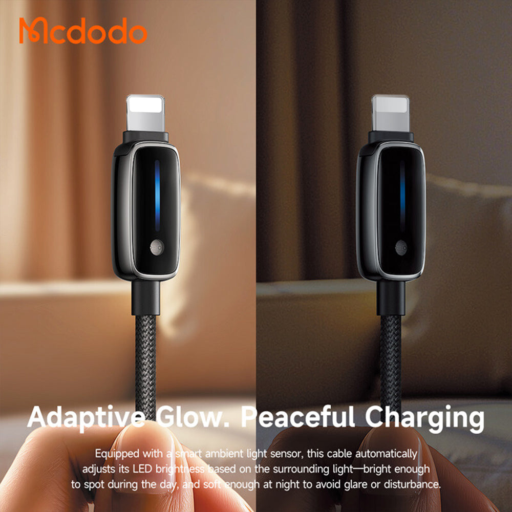 USB-C to Lightning McDodo CA-0050 Data and Charging Cable, 36W, 1.2m, Black