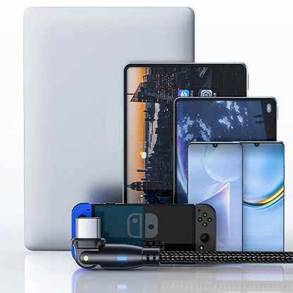 USB-C Data and Charging Cable - USB-C 3MK Hyper N Angled, 60W, 2m, Black