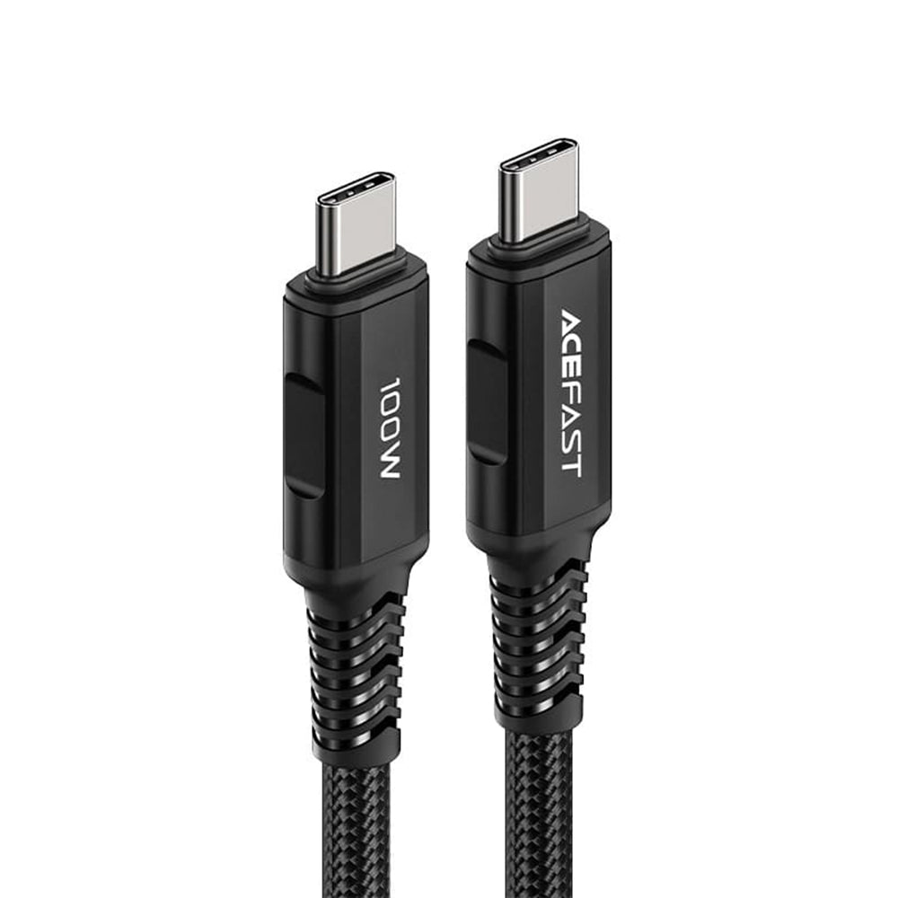 USB-C Data and Charging Cable - USB-C Acefast C4-03, 100W, 2m, Black