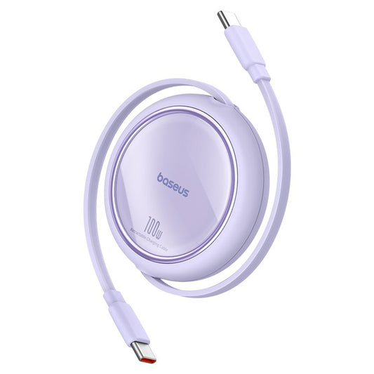 USB-C Data and Charging Cable - USB-C Baseus Free2Draw Mini Retractable, 100W, 1m, Purple P10364500511-00