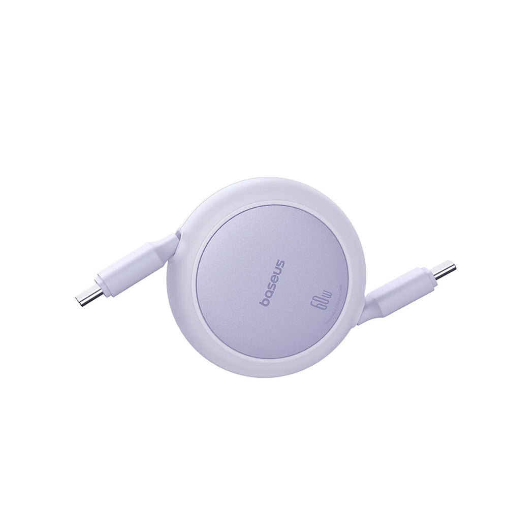 USB-C Data and Charging Cable - USB-C Baseus Free2Pull Mini Retractable, 60W, 1m, Purple P10364500511-01
