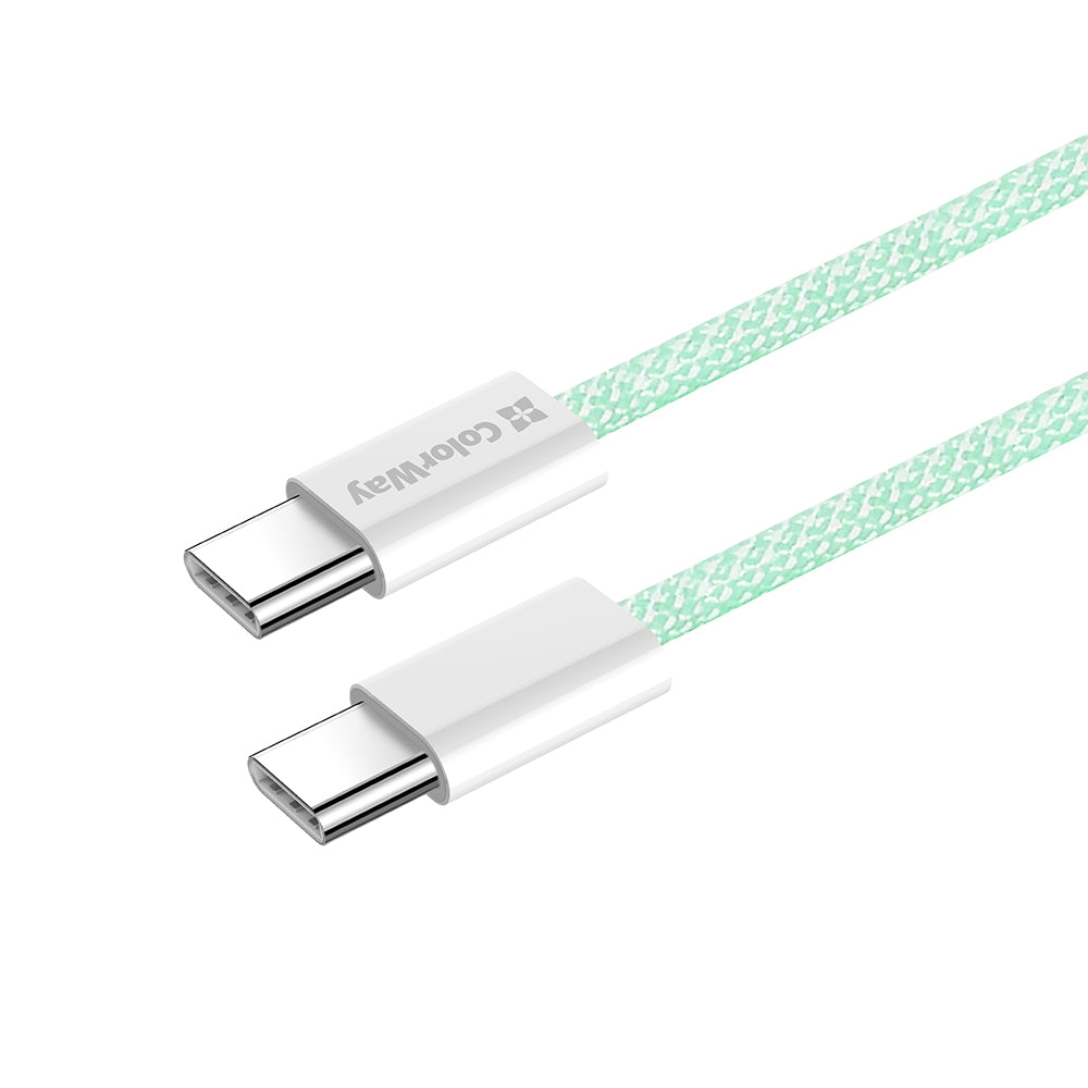 USB-C Data and Charging Cable - USB-C ColorWay CW-CBPDCC061, 60W, 1m, Green