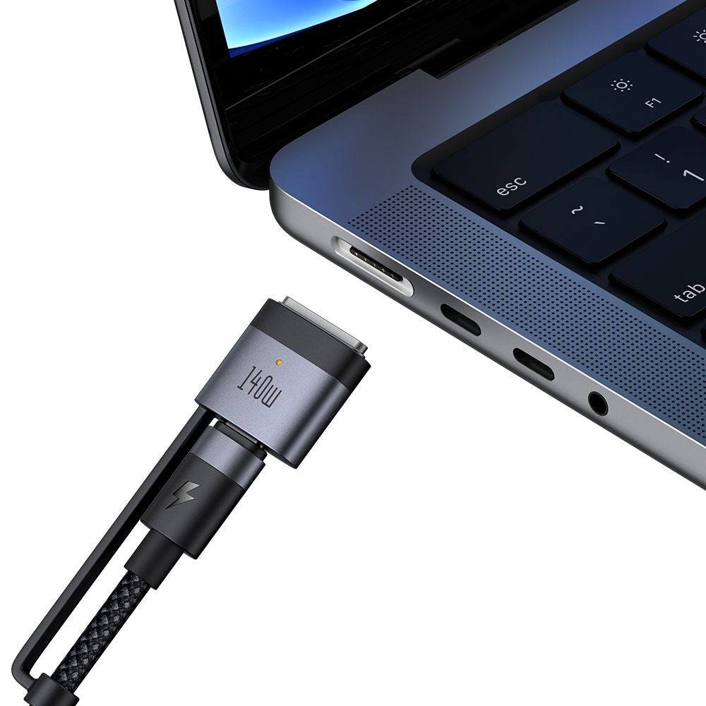 McDodo CA-0140 Charging Cable, USB-C to USB-C / MagSafe 3, 240W, 2m, Black