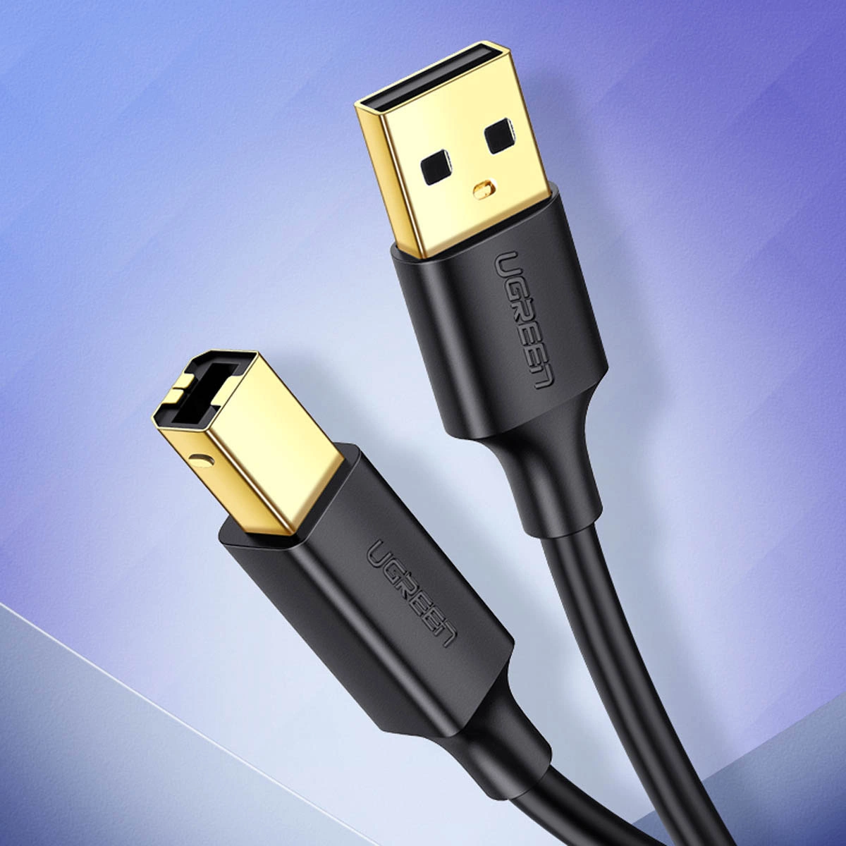 UGREEN US135 Printer Cable, USB-A to USB-B, 5m, Black