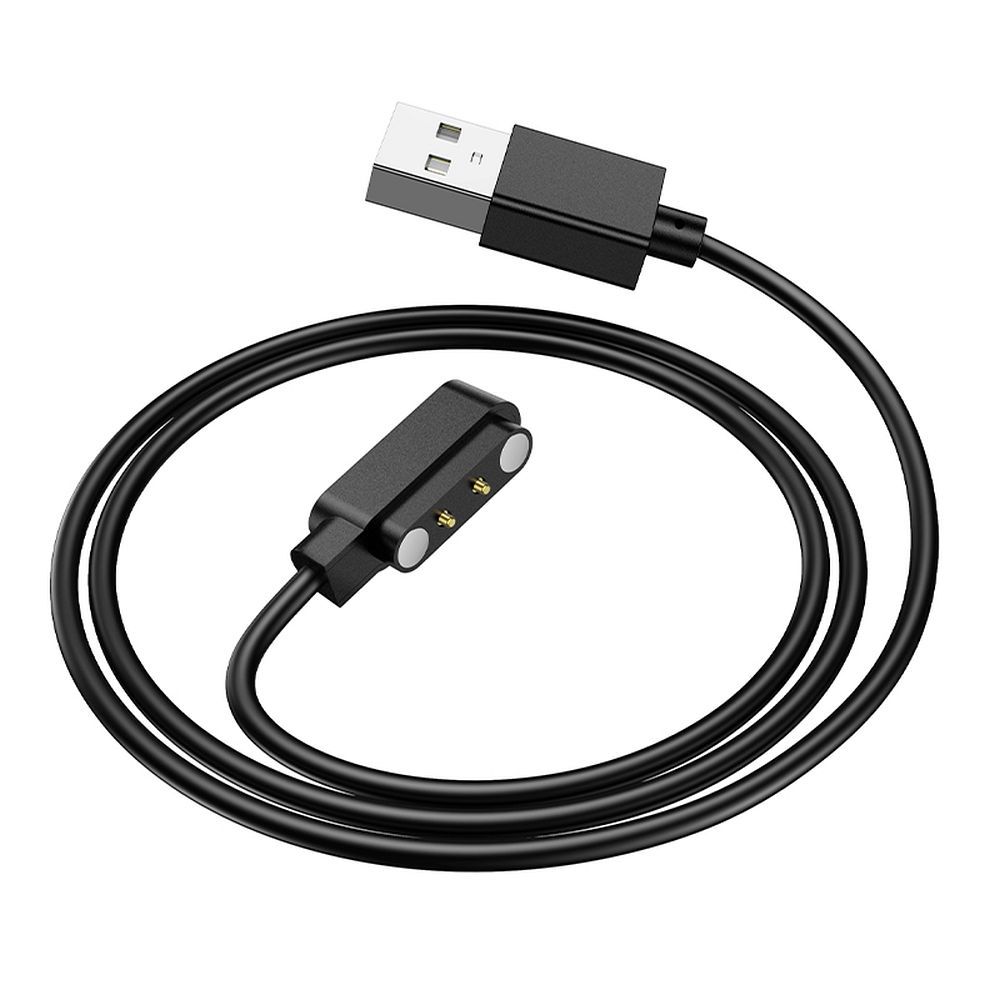 Charging Cable for HOCO Y25 Smartwatch, USB-A, Black