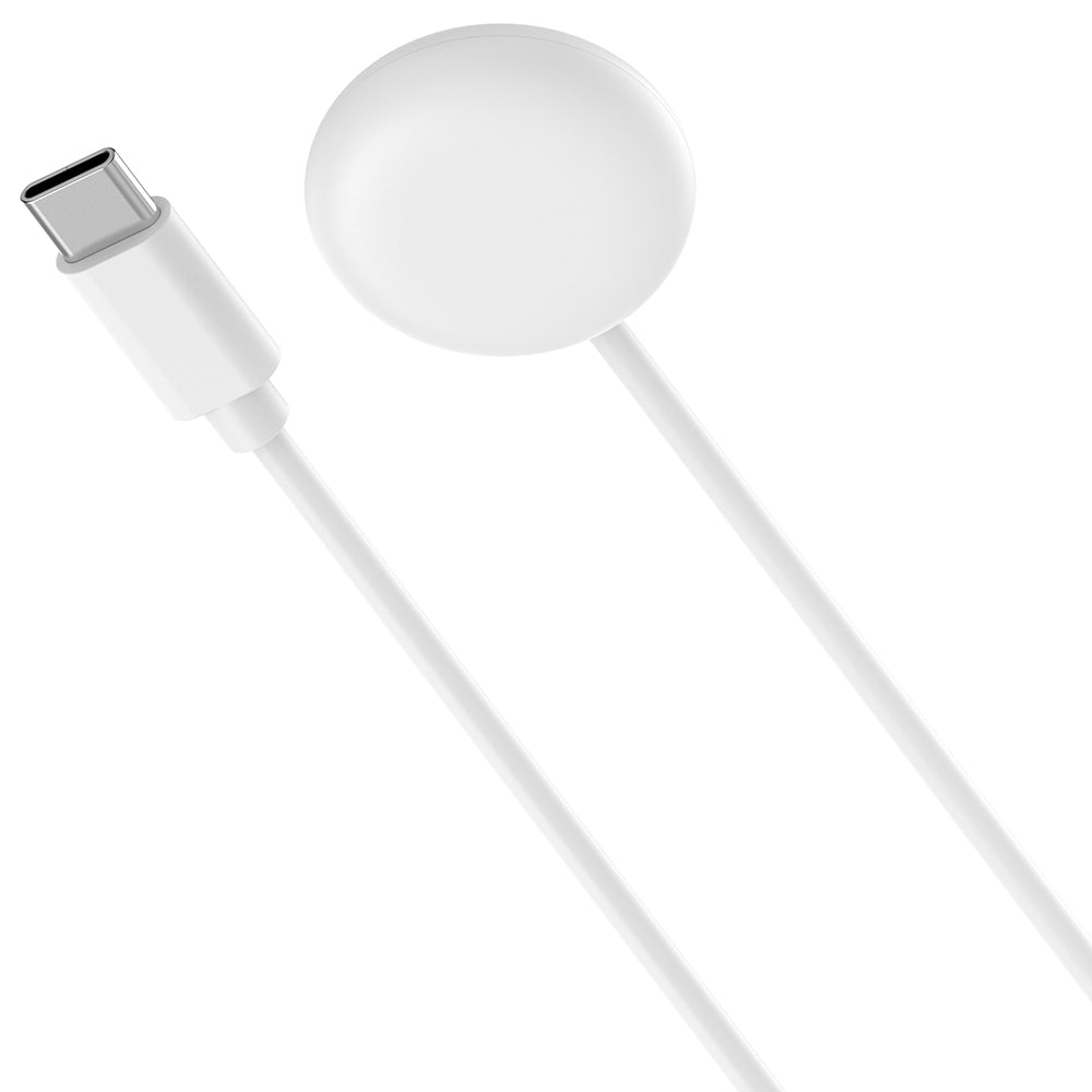 Techsuit THC5 Charging Cable for Google Pixel Watch 3 45mm / Watch 3 41mm, USB-C, White