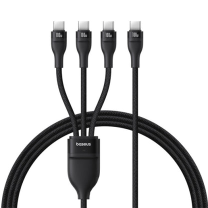 USB-C Charging Cable - 3 x USB-C Baseus Flash Series III 3in1, 100W, 1.5m, Black P10377503111-00