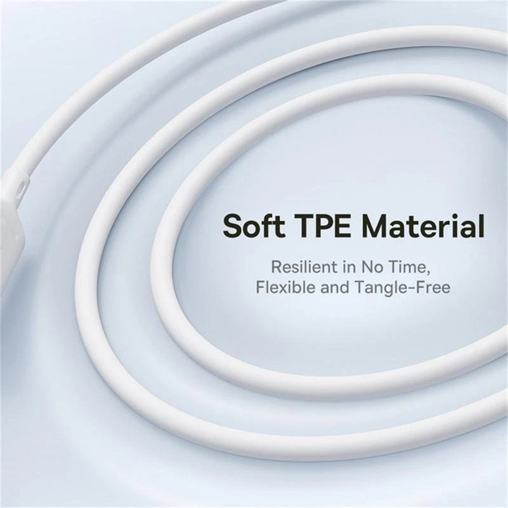 USB-C Charging Cable - Lightning / microUSB / USB-C Baseus Silky 3in1, 100W, 1.5m, White P10377706213-00