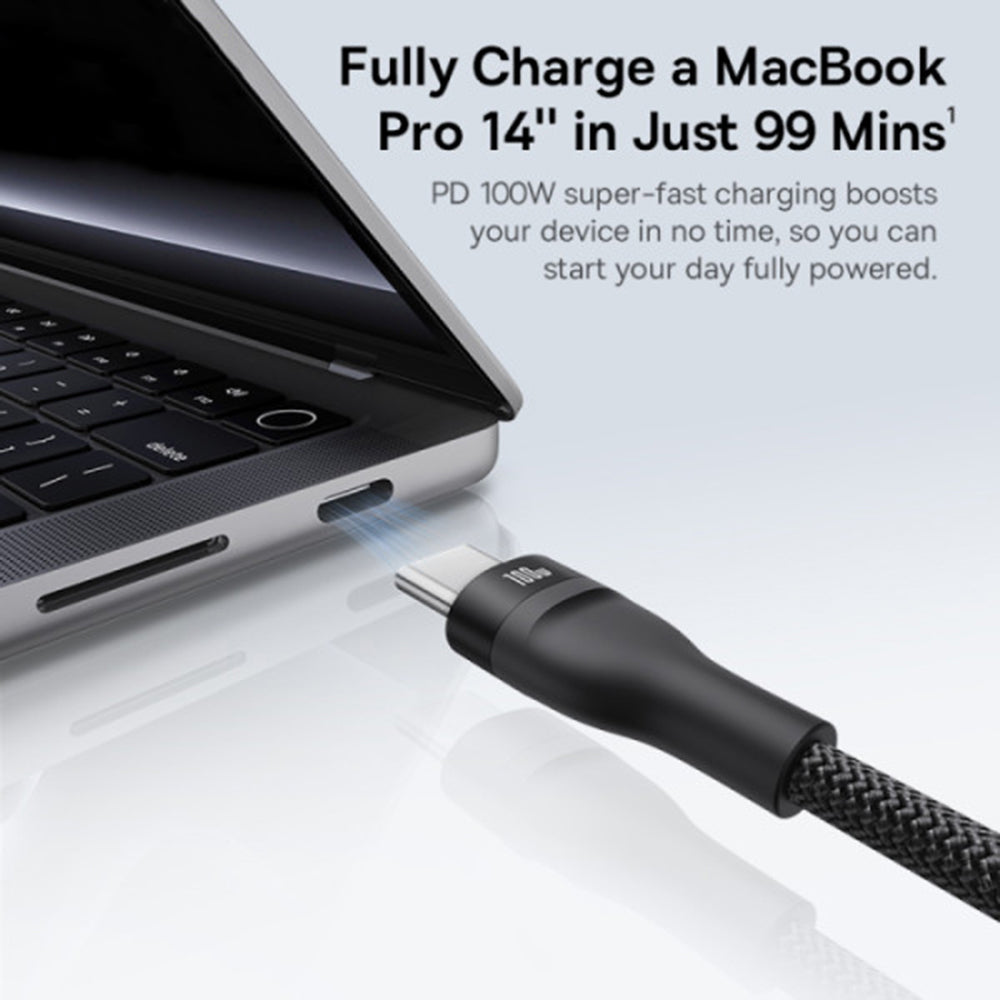USB-C Charging Cable - 3 x USB-C Baseus Flash Series III 3in1, 100W, 1.5m, Black P10377503111-00