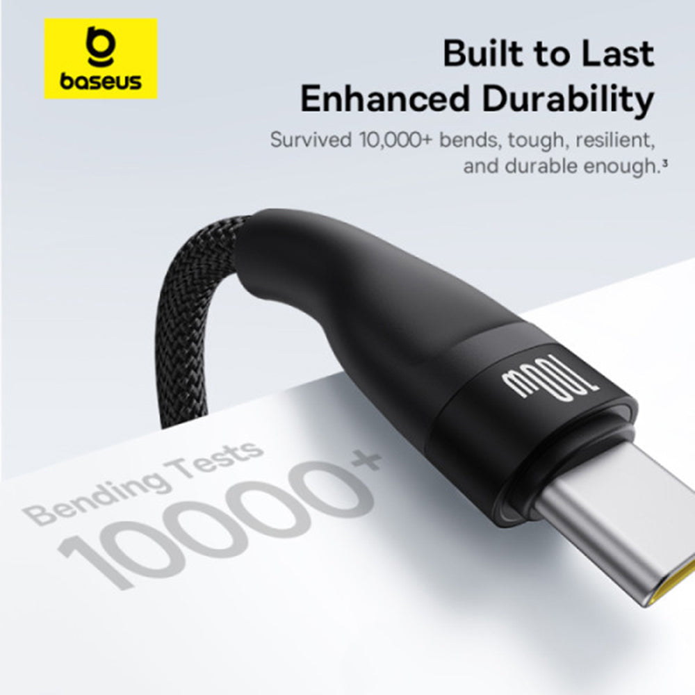 USB-C Charging Cable - 3 x USB-C Baseus Flash Series III 3in1, 100W, 1.5m, Black P10377503111-00