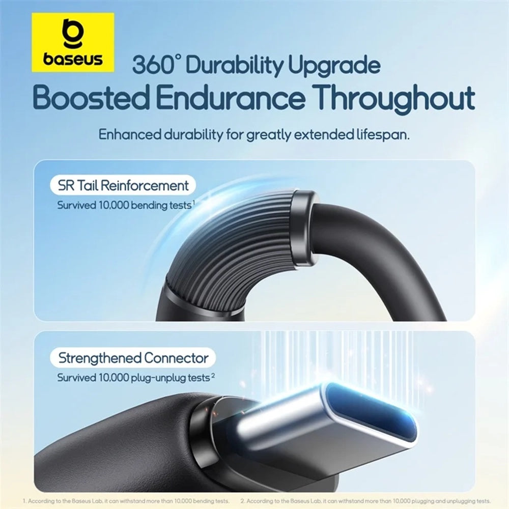 USB-A Charging Cable - Lightning / microUSB / USB-C Baseus Ultra Fast 3in1, 18W, 0.8m, Black P10376303121-01