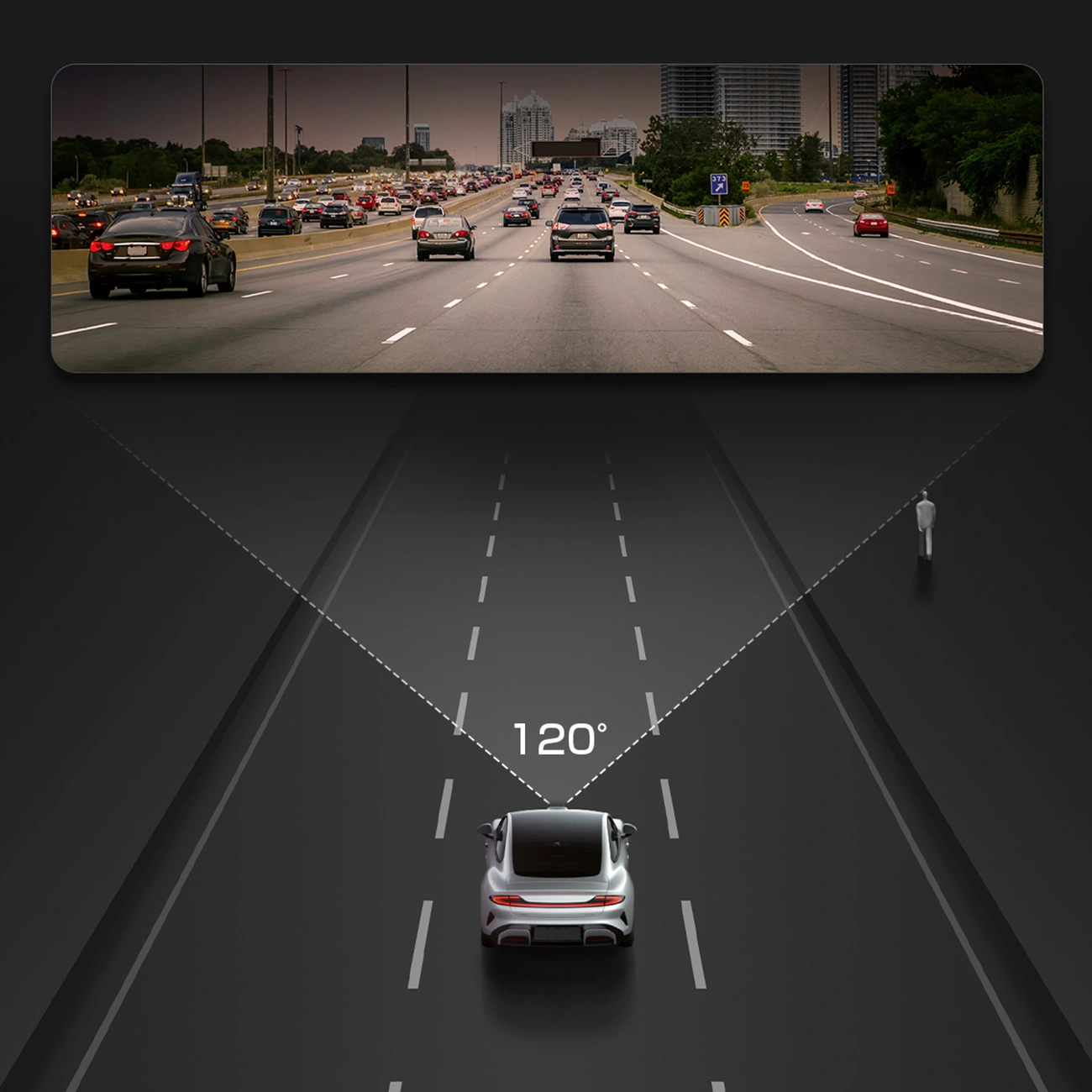 Akeeyo P1 Car Camera, 1080P, Wi-Fi