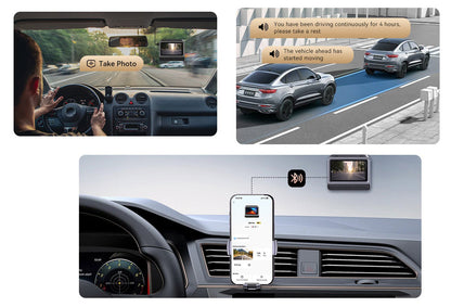 DDPAI Z60 Pro 4G Front and Rear Car Camera, 4K, Wi-Fi, GPS, 3-inch Display