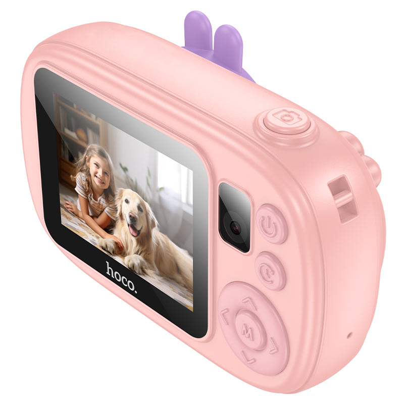 HOCO DV205 Kids Digital Camera, 720P, 1MP, Pink
