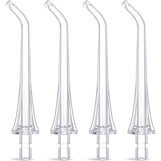 Replacement Tip for Bitvae C2 / F30 / 304 Oral Irrigator, Set of 4, Transparent