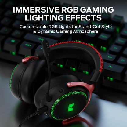 Wireless Gaming Headphones Monster Mission 350, BT / Wi-Fi / Wired, Black