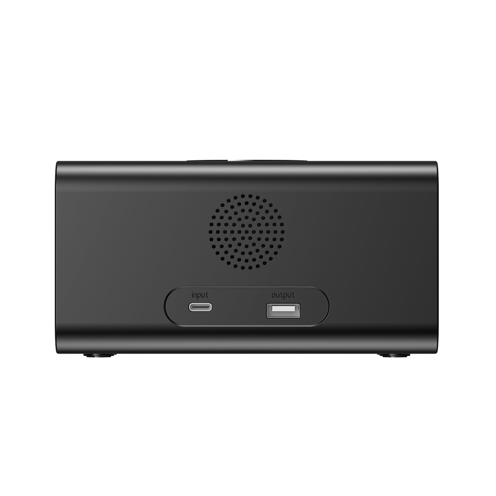 HAVIT W3041 6in1 Digital Clock with Wireless QI Charging, Black