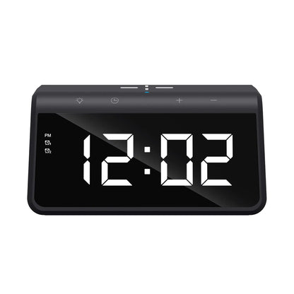 HAVIT W320 Digital Clock with QI Wireless Charging, Black