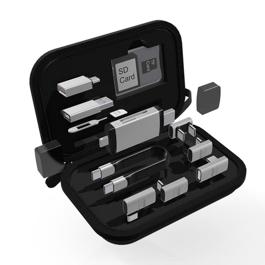 USB / USB-C Card Reader OEM OmniLink Pro-003 Travel, 10in1, Gray
