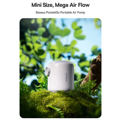 Baseus PocketGo Pump for Inflatable Mattresses, White C11157700221-00