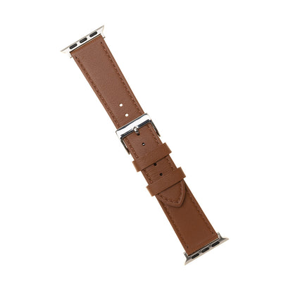 Fixed Leather Strap for Apple Watch 49mm / 46mm / 45mm / 44mm / 42mm Series, Brown