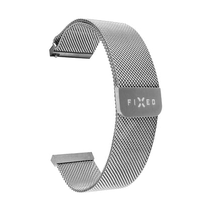 Fixed Mesh Strap for Samsung Galaxy Watch / Huawei Watch Series, 20mm, Silver