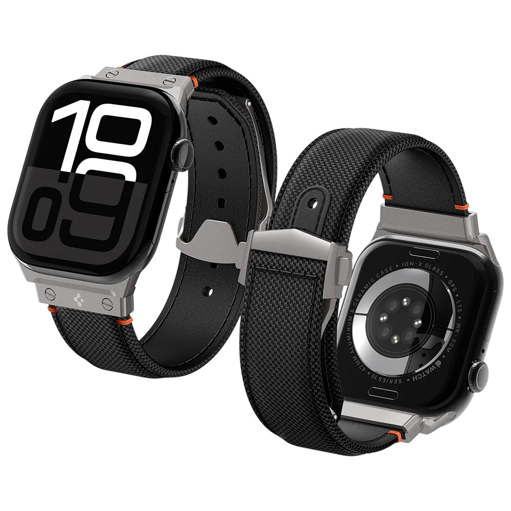 Spigen Classic Fit Band for Apple Watch 49mm / 46mm / 45mm / 44mm / 42mm Series, Black AMP09304