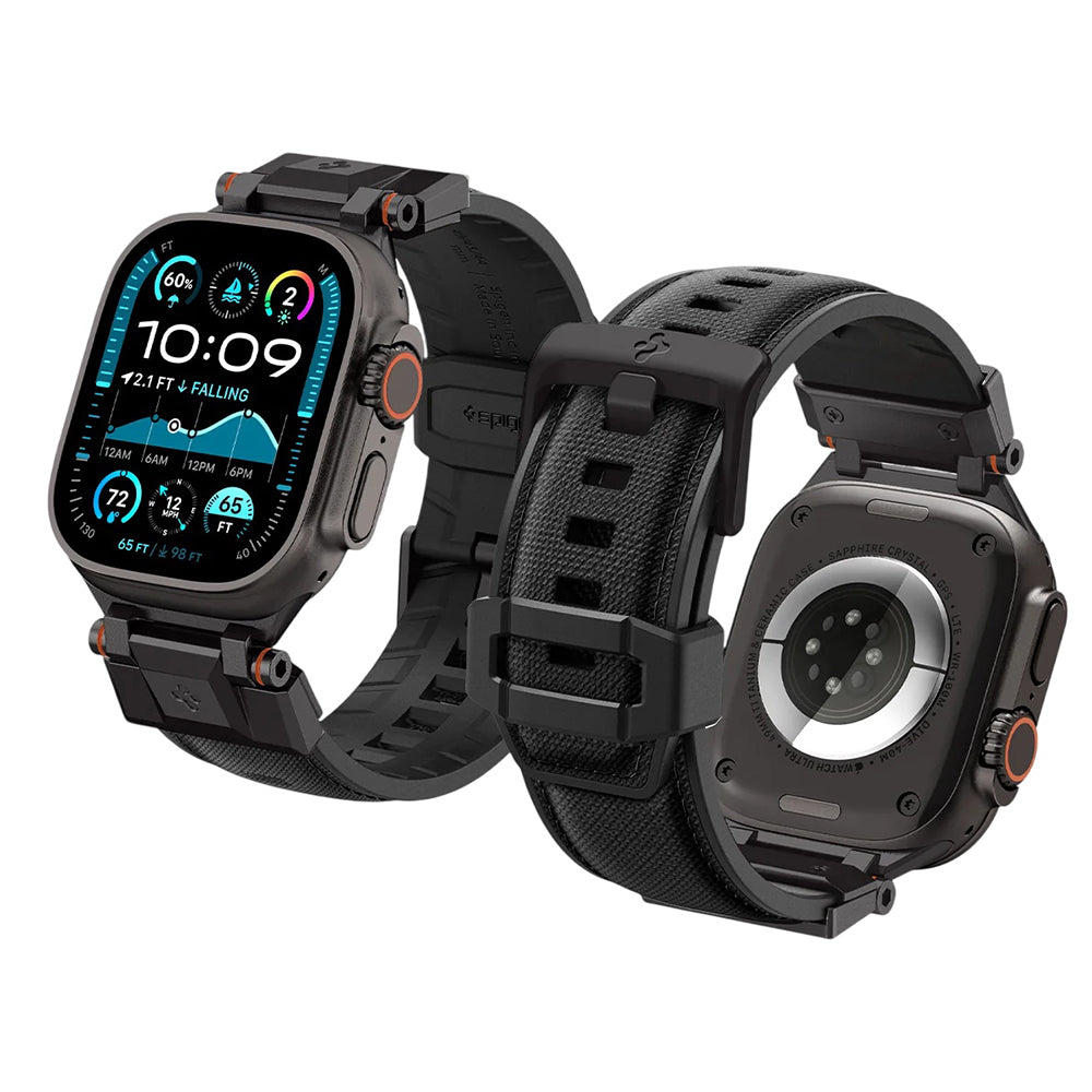 Spigen DuraPro Armor Band for Apple Watch 49mm / 46mm / 45mm / 44mm / 42mm Series, Black AMP06065