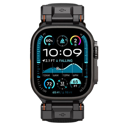 Spigen DuraPro Armor Band for Apple Watch 49mm / 46mm / 45mm / 44mm / 42mm Series, Black AMP06065