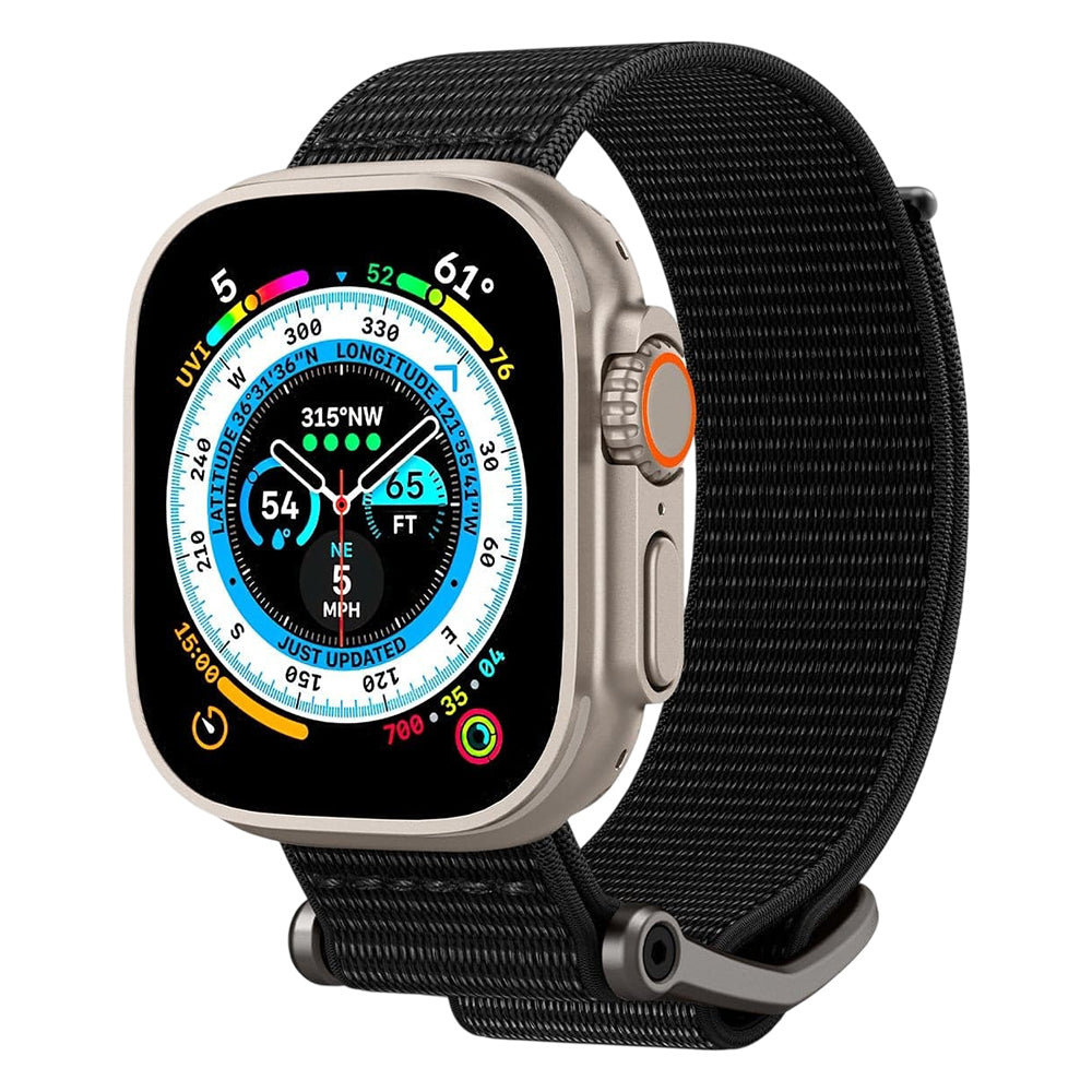 Spigen DuraPro Flex Band for Apple Watch 49mm / 46mm / 45mm / 44mm Series, Black AMP02465